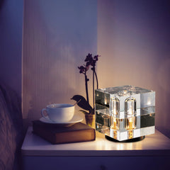 Crystal Bedside Table Lamp